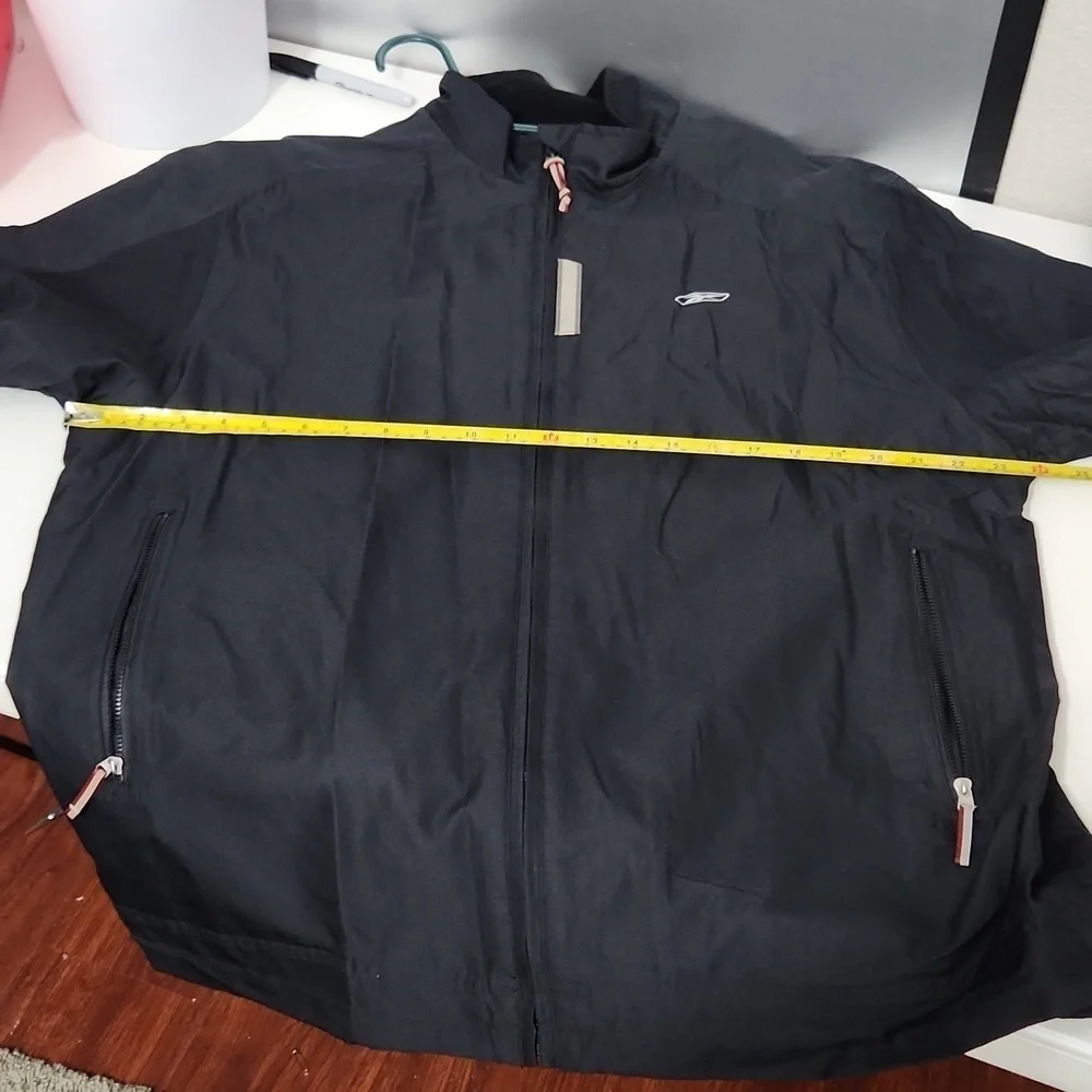 Reebok Windbreaker Jacket Size L Black